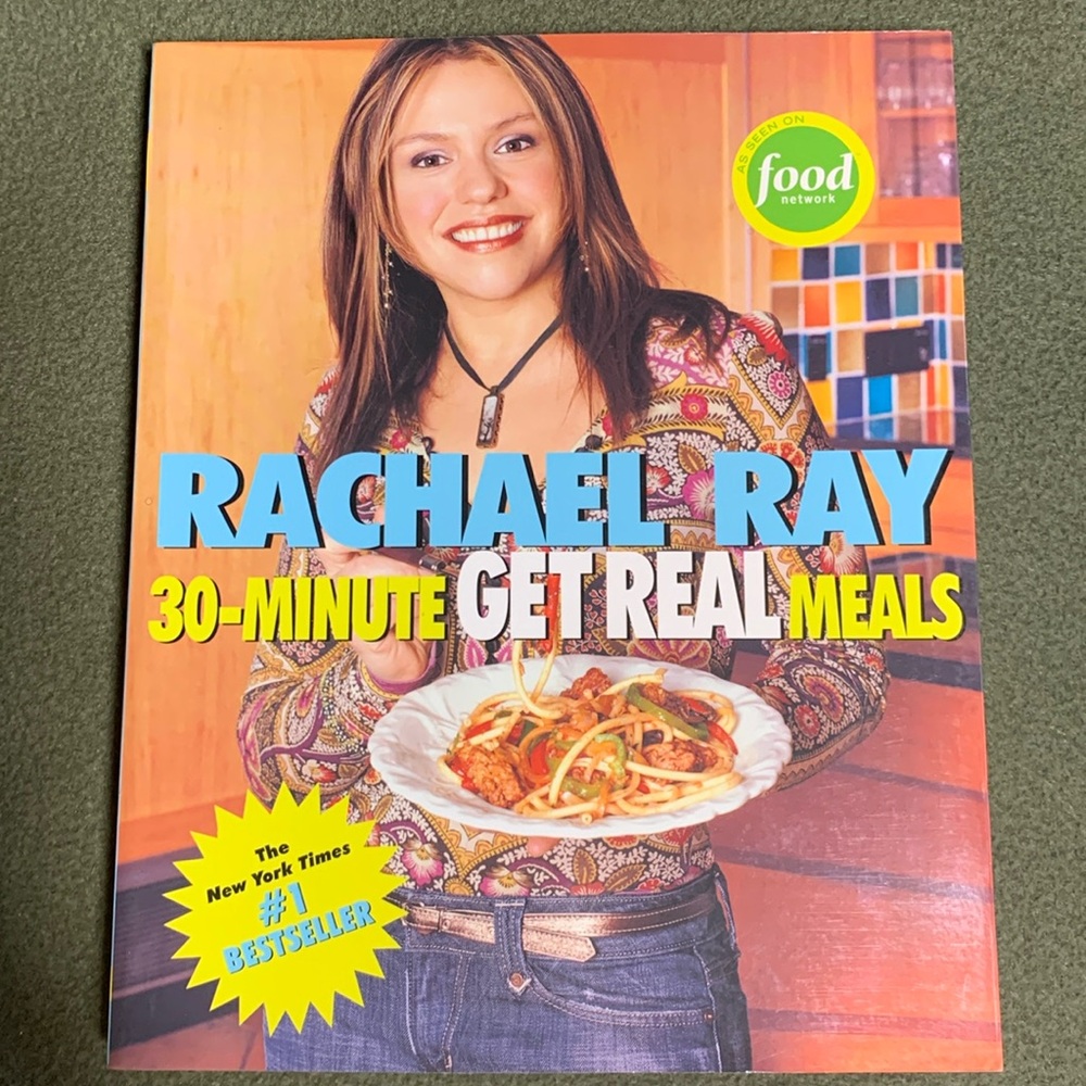 Rachael Ray 30-Minute Get Real Meals.  Approximately 7 1/2” x 9”